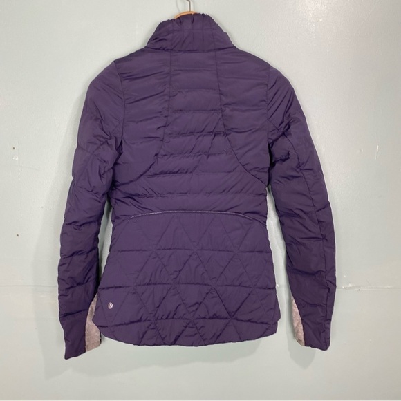 Lululemon Fluffed Up Jacket Puffer Purple Sz 6 - Picture 5 of 8
